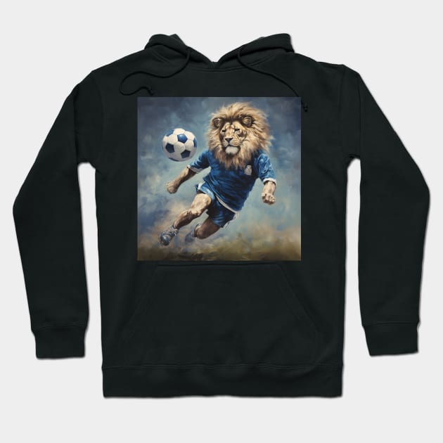 Blue Lion Vintage Hoodie by tysonstreet